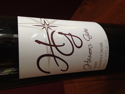 Summerland, BC Gamay noir Heaven's Gate 2013